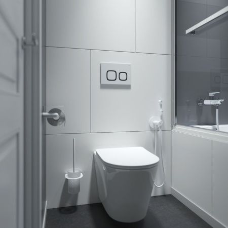 Клавиша смыва механическая Iddis Unifix UNI04WBi77 цвет белый