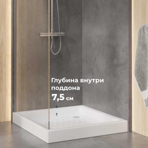 Душевой поддон керамический RGW CER 19170199-01 90х90 белый - фото 2