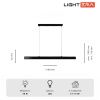 Линейный подвесной светильник Lightera Baffin (Баффин) LE112L-120B WIFI