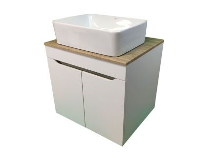 Тумба с раковиной Sintesi STL.W7024_SIN-LVB-APP-401 60х60 подвесная цвет коричневый