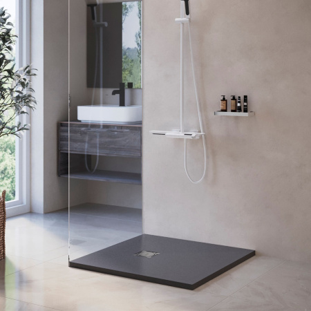 Душевой поддон из искусственного камня RGW Stone Tray (Стоун Трей) 16152075-02 75х75 серый без ножек