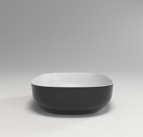 Раковина из искусственного камня Plumberia Selection Veloma VELOMA OVAL BN 48х38 накладная цвет белый/черный - фото 4