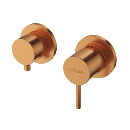 Смеситель Cezares LEAF LEAF-VDIM3-D-L-SS встраиваемый медь