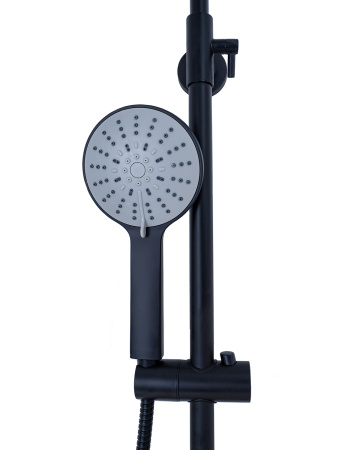 Душевая стойка Agger Thermo A2451244 настенная цвет черный с термостатом