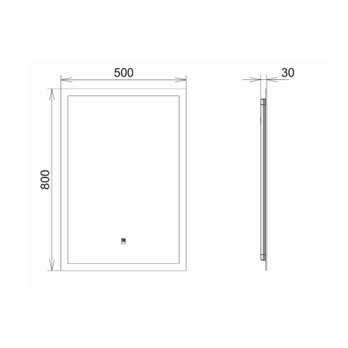Зеркало в ванную Comforty Эдельвейс 00-00014169CF 50х80 - фото 2