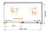 Душевой уголок Cezares LUX-SOFT LUX-SOFT-W-AH-1-140/80-C-Cr-IV 140х80 стекло прозрачное профиль хром без поддона