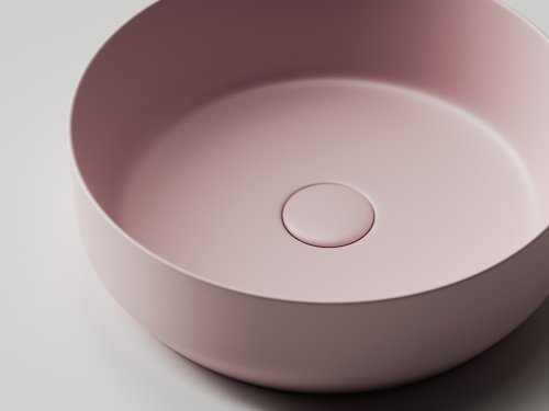 Раковина из сантехнического фарфора Ceramica Nova ELEMENT 39 см CN6022MP накладная цвет розовый матовый - фото 5