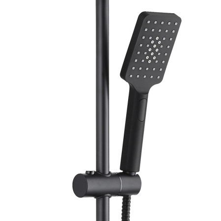 Душевая стойка Bond Cube B03-9488 настенная цвет черный матовый с термостатом