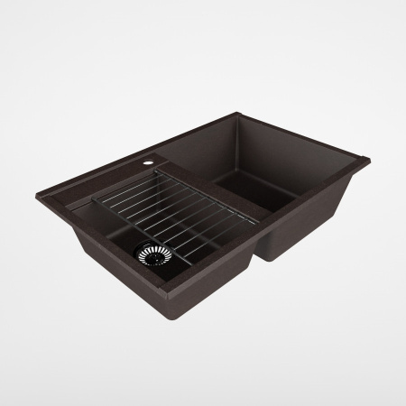 Кухонная мойка Aquaton Делия 78 1A723132DE280 78х52 цвет коричневый