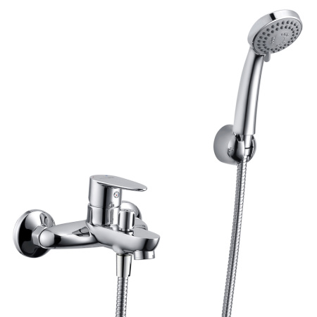Смеситель для ванны и душа WasserKRAFT Leine 3500 3501 настенный хром