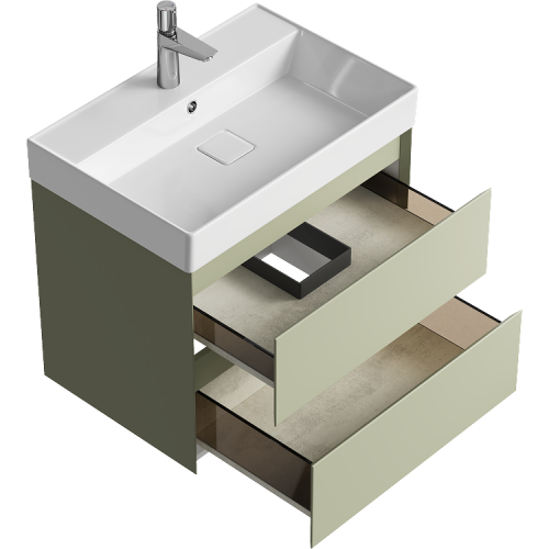 Тумба под раковину Aqwella Y GE01652SH 66х47х63 подвесная - фото 2