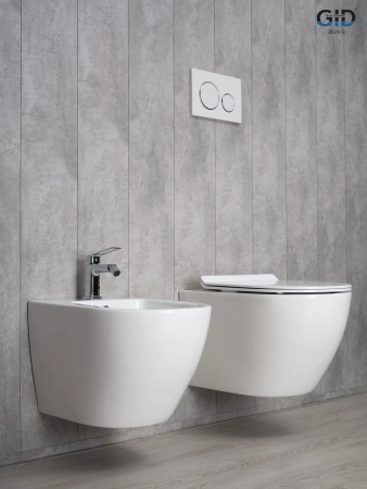 Унитаз подвесной Gid Convexo 62256Y белый с сиденьем микролифт безободковый смыв торнадо
