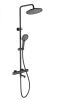 Душевая стойка Wonzon & Woghand WW-B3069-MB настенная цвет черный с термостатом