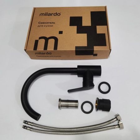 Смеситель для кухни Milardo Meal M01BLJ0M05 на мойку черный