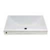 Раковина из сантехнического фарфора Melana 8056A-805 60х50 встраиваемая цвет белый 1 отверстие под смеситель