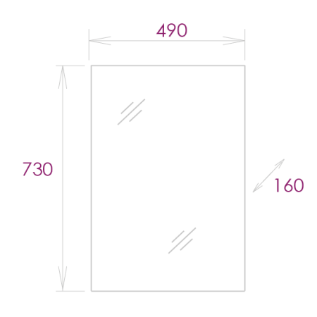 Зеркало-шкаф Onika Венеция 205014 50х70 подвесной цвет белый