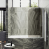Душевая шторка на ванну Maybah Glass MGV-617-1 70х140 стекло тонированное профиль белый ориентация универсальная
