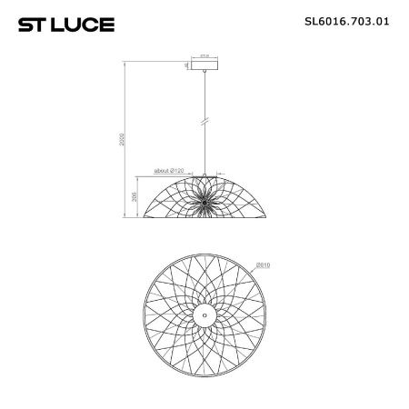 Светильник подвесной ST Luce Bound (Боунд) SL6016.703.01