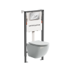 Инсталляция с кнопкой + унитаз Ceramica Nova Balance/Forma CN3009_121001CH