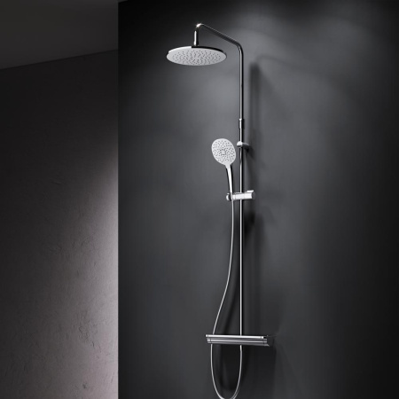 Душевая стойка Am.Pm Spirit V2.0 F0770A400 настенная цвет хром с термостатом