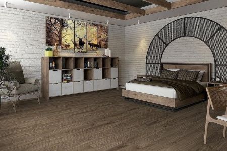 Кварцвиниловая плитка Damy Floor FAMILY LVT 0036-3-LVT Орех Американский толщина 0.25 см 43 класс 1227х187