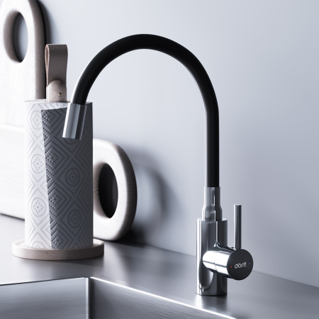 Смеситель для кухни Dorff Logic D3007622 на мойку черный