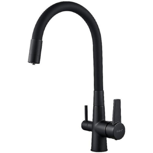 Смеситель для кухни D-Lin D159317-4A на мойку черный - фото 2
