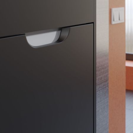 Тумба под раковину Uperwood Modul 2930205360 50х20 подвесная цвет черный