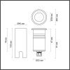 Грунтовый встраиваемый светильник Odeon Light NATURE (НАТУРЕ) 6660/1GL3