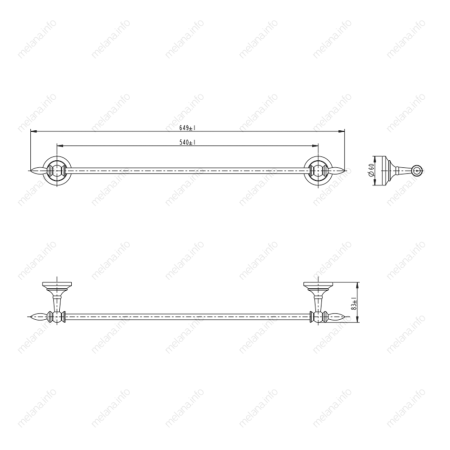 Полотенцедержатель Melana 820001