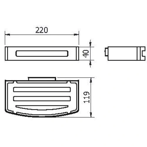 Полка Langberger BLACK EDITION 75160-BPC - фото 2