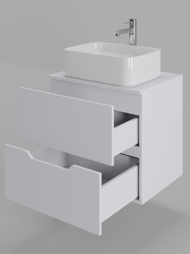Тумба с раковиной Orange Line Li-60TuwMDF+B02-460W 60,5х46х70 - фото 4