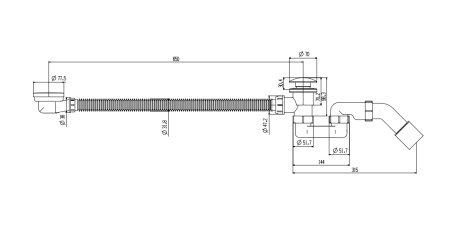 Слив-перелив для ванны