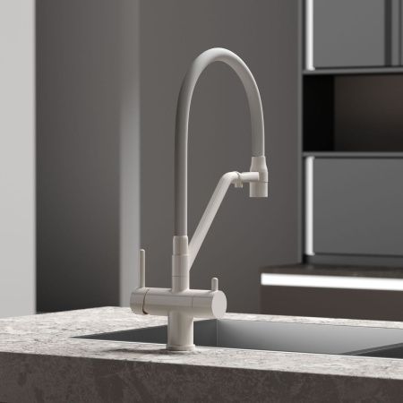 Смеситель для кухни Sancos Dora SC4003MW на мойку белый