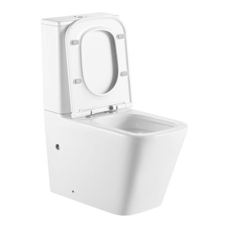 Унитаз-компакт напольный с бачком Iberica Blanca Toledo maxi IB.TLM.124.1B1 белый с сиденьем микролифт безободковый смыв торнадо