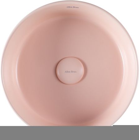 Раковина керамическая Allen Brau Fantasy 4.11033.SM 40х40 накладная цвет розовый без отверстий под смеситель