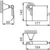 Бумагодержатель Cisal Croisette 4036.01H.DO