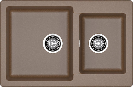 Кухонная мойка Granfest Practik P-780K терракот 78х51 цвет коричневый поверхность матовая