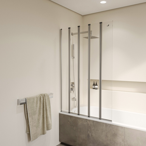 Душевая шторка на ванну RGW Screens 03112112-11 120х150 стекло прозрачное профиль хром глянцевый ориентация универсальная - фото 3