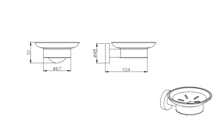 Мыльница Aquatek ВЕГА AQ4003MB