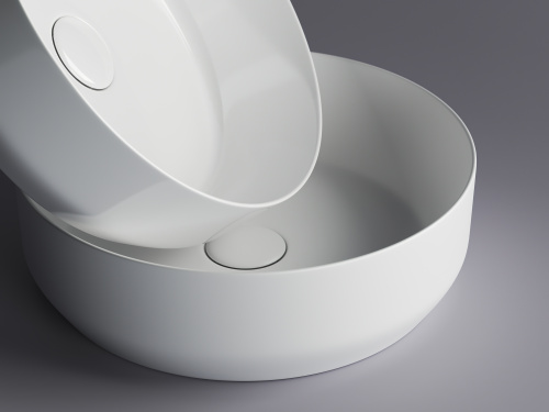 Раковина из сантехнического фарфора Ceramica Nova ELEMENT 39 см CN6022 накладная цвет белый - фото 5