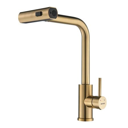 Смеситель для кухни Shevanik S263G на мойку золото