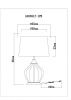 Настольная лампа Arte Lamp BAYMONT (БАЫМОНТ) A5059LT-1PB