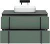 Тумба под раковину Allen Brau Reality 1.32007.CGM 100х46х50 подвесная цвет зеленый/серый