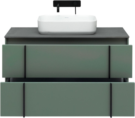 Тумба под раковину Allen Brau Reality 1.32007.CGM 100х46х50 подвесная цвет зеленый/серый