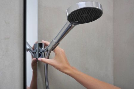Душевая стойка Hansgrohe Rainfinity Showerpipe 360 26853000 настенная цвет хром с термостатом