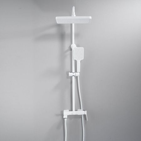 Душевая стойка Raffine F3699C настенная цвет белый