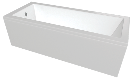 Ванна акриловая C-Bath CBQ014002 180х80 пристенная прямоугольная