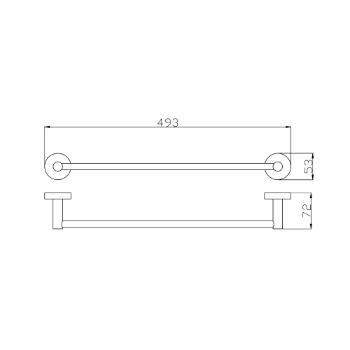 Полотенцедержатель RavSlezak Colorado COA0701/45ZRK - фото 2