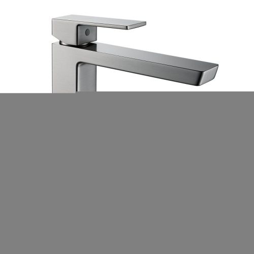 Смеситель Rose R1811T-1 на раковину серый - фото 2